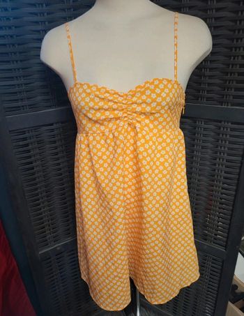 Robe d'été fleurie jaune 36 H&M