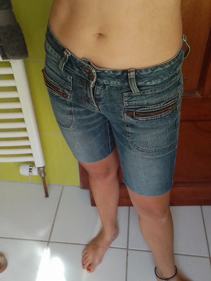 Short en jeans femme Viamos - photo numéro 3