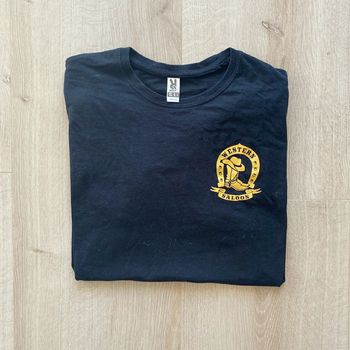 Roly Western Saloon T-Shirt Noir Homme Exclusive Vintage Y2K en très bon état (Taille XL)