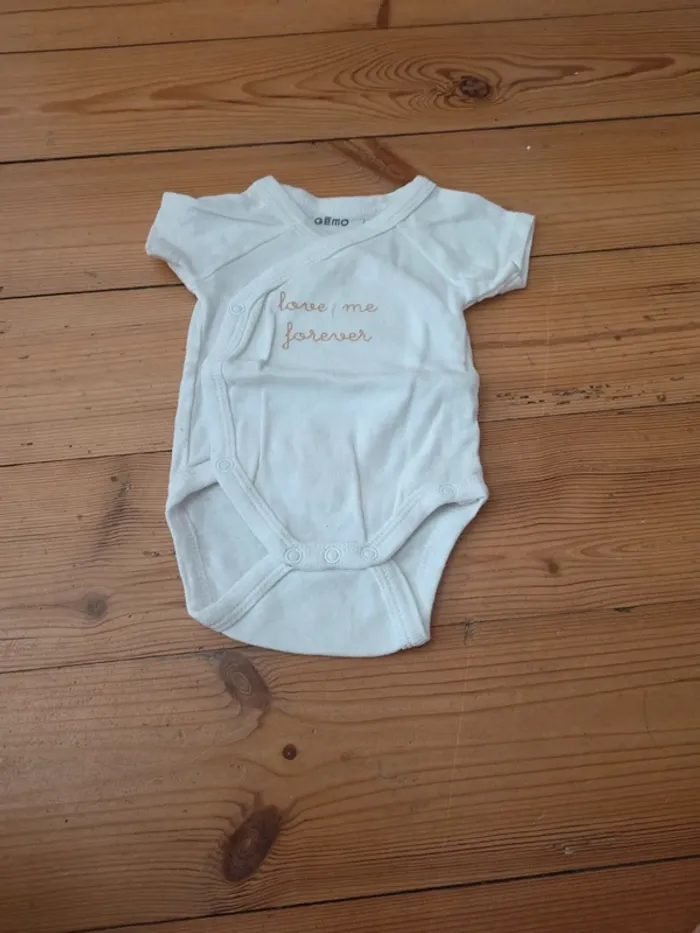 Lot de 8 bodies manche courte en coton - photo numéro 5