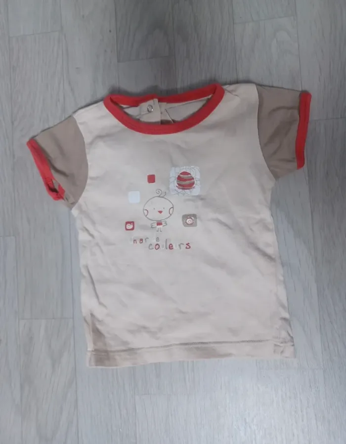 Lot de 2 t-shirt bébé garçon 3 mois - photo numéro 9