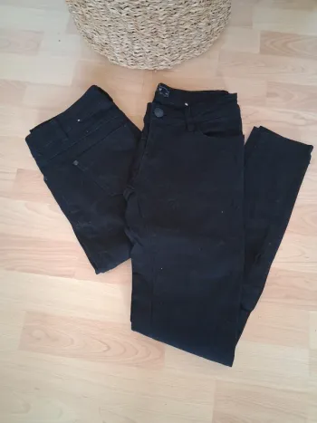 Lot de 2 jeans slim noir - Mim - 36/S
