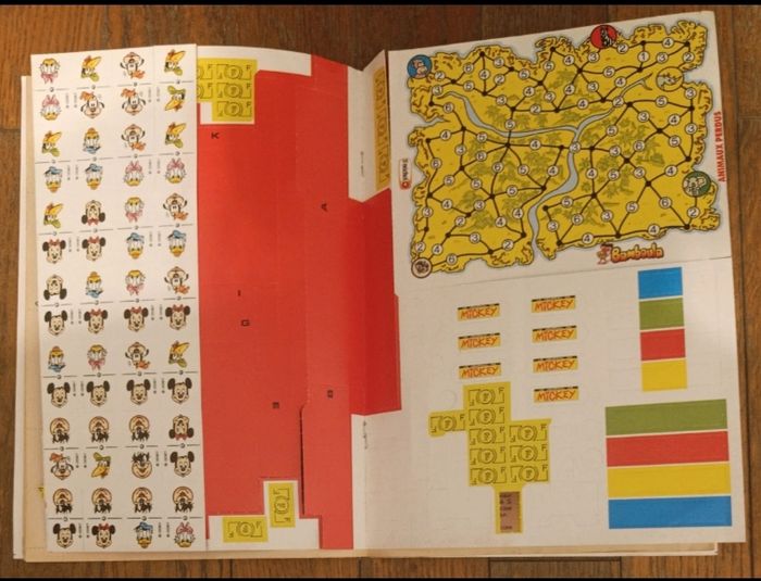 Lot Bamboula journal de mickey avec valise de l'été N°2142H 1993 + fiches vintage - photo numéro 3