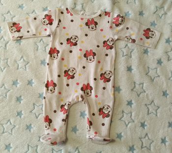 Pyjama Disney Baby 3 mois – motif Minnie rose clair
