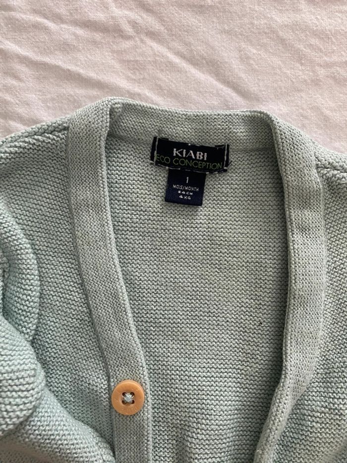 Gilet bébé 1 mois – KIABI – Édition Bio Collection - photo numéro 2