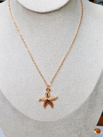Collier fin pendentif étoile de mer – Style plage chic