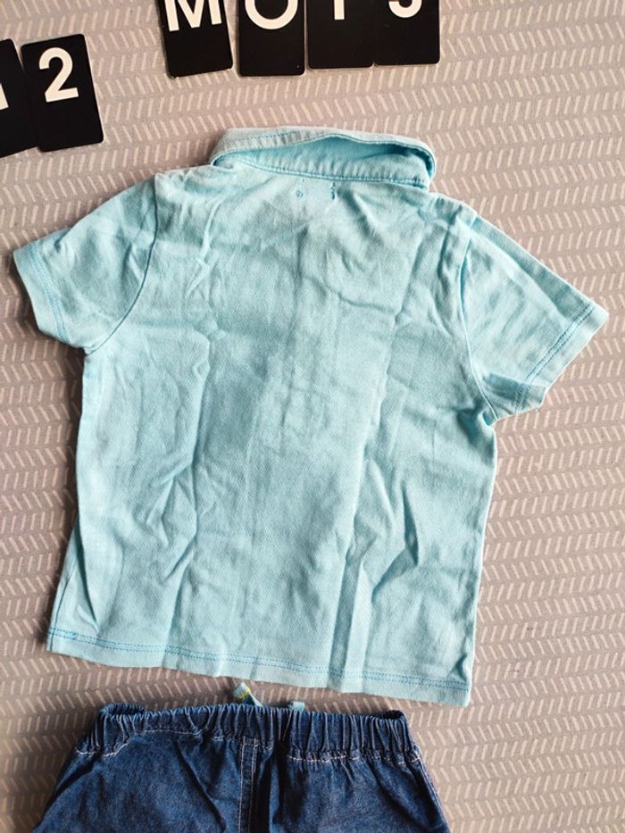 Ensemble polo et short été garçon 12 mois – Terre de Marins - photo numéro 8