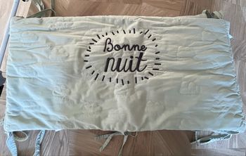 Tour de lit - vert sauge