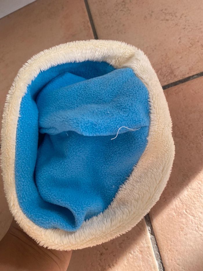 Bonnet bleu à pompon adidas bébé 1/3mois - photo numéro 3