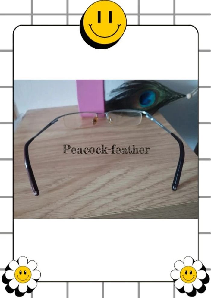 Monture de lunettes de vue bleue Naf Naf - photo numéro 3