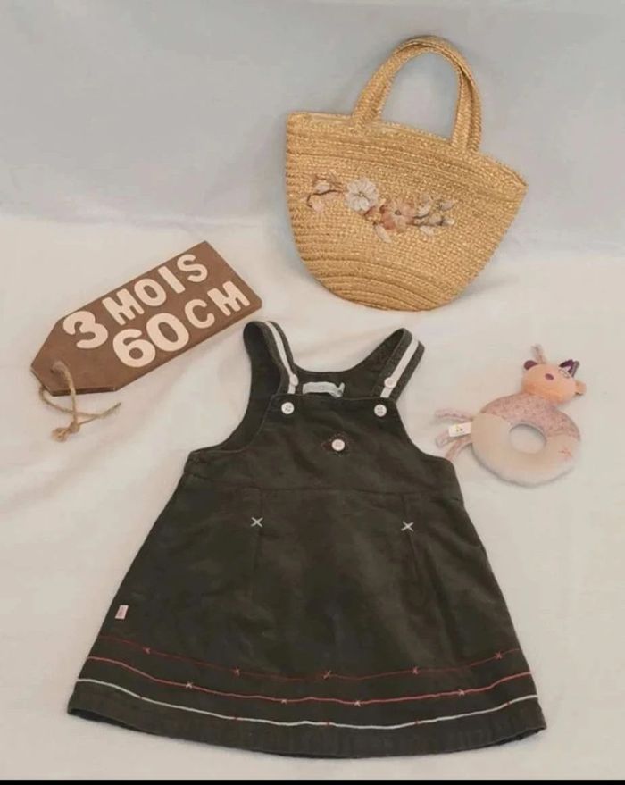 Robe 👣 obaïbi velours 3mois/60cm