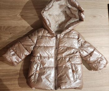 Doudoune métallisée, fourré a l'intérieur