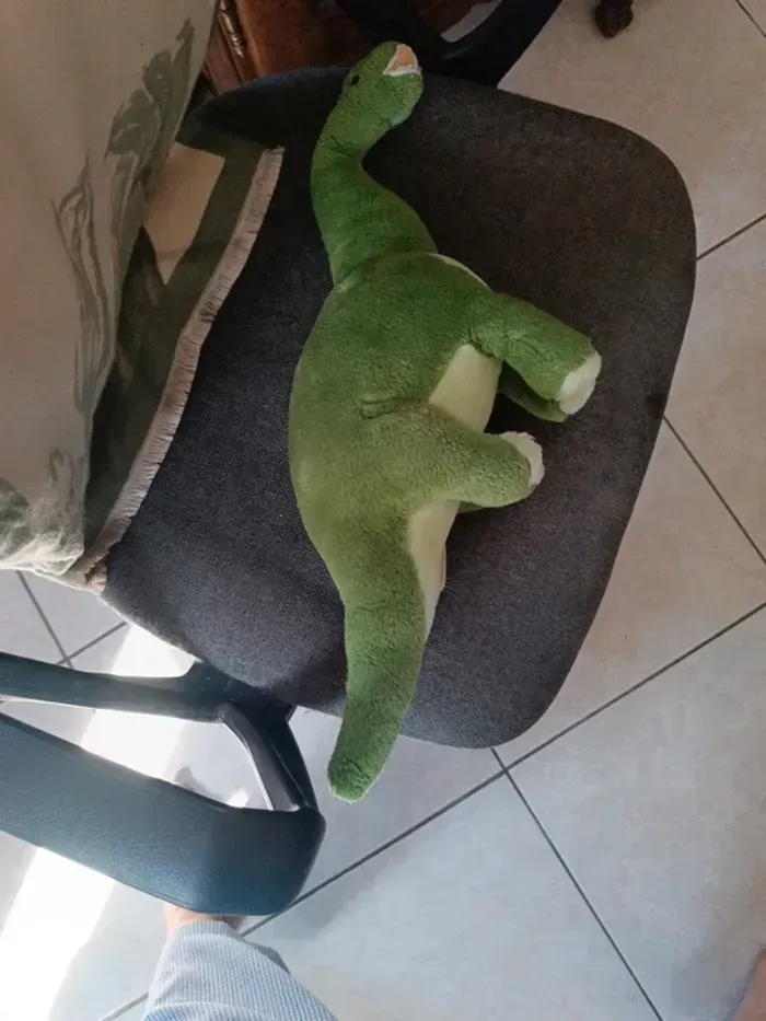 Peluche dinosaure vert Walking - photo numéro 5