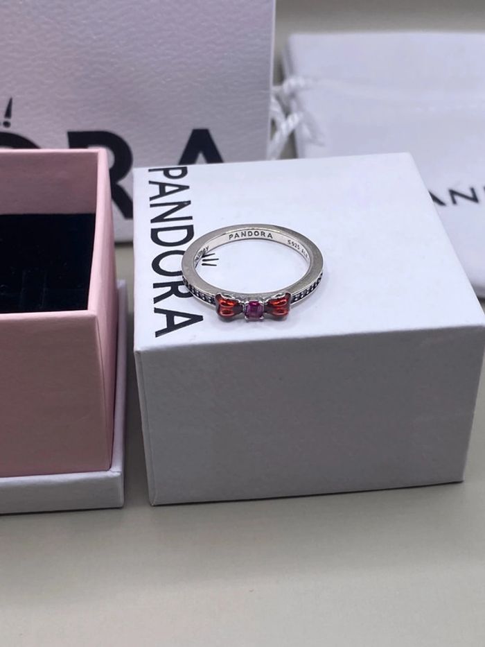 Bague Pandora en argent taille 54 modèle Nœud Princesse Disney Blanche-Neige - photo numéro 3
