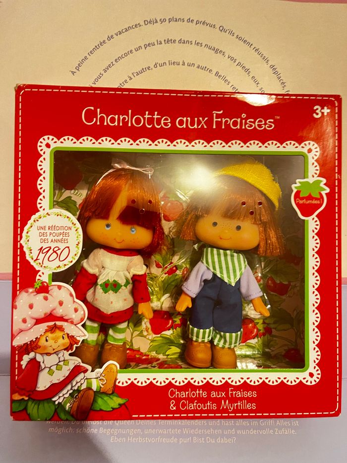 Lot de 2 poupée charlotte aux fraises, senteurs d’origines