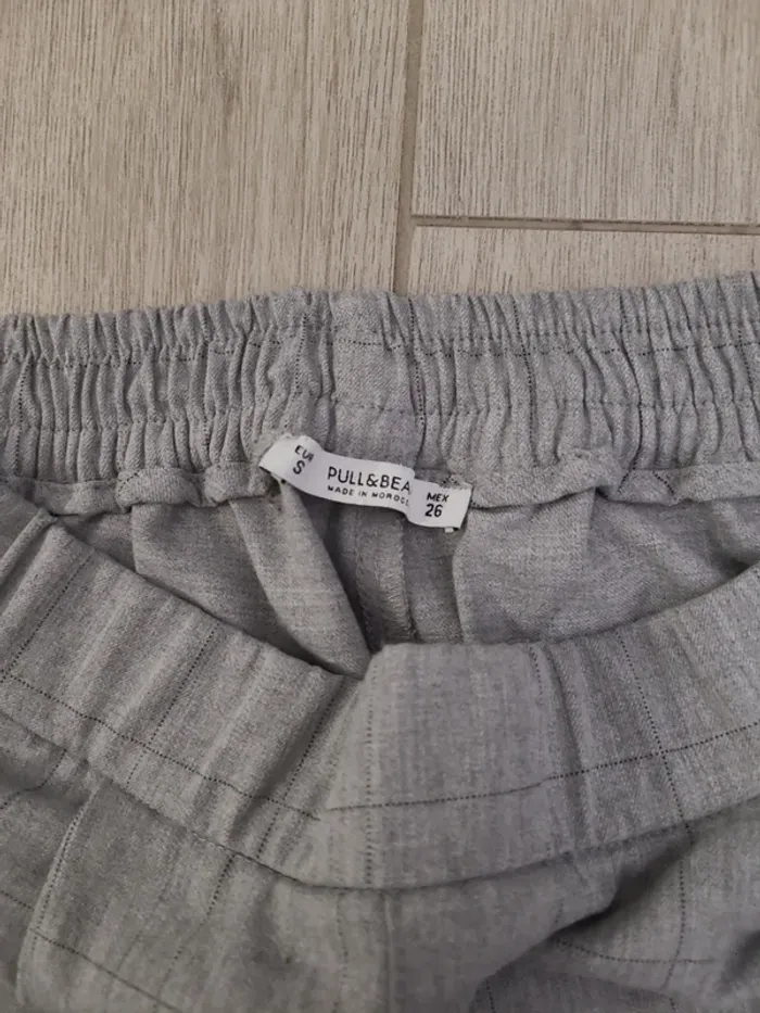 Pantalon gris à carreaux habillé - photo numéro 4