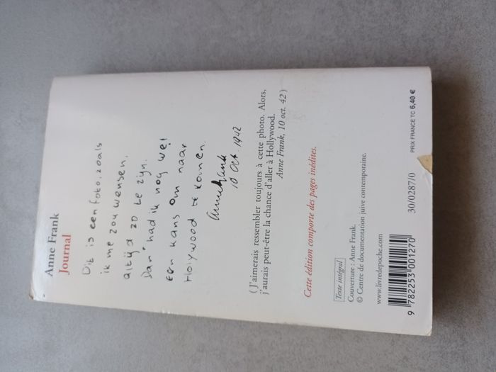 Livre Journal d'Anne Frank - photo numéro 2