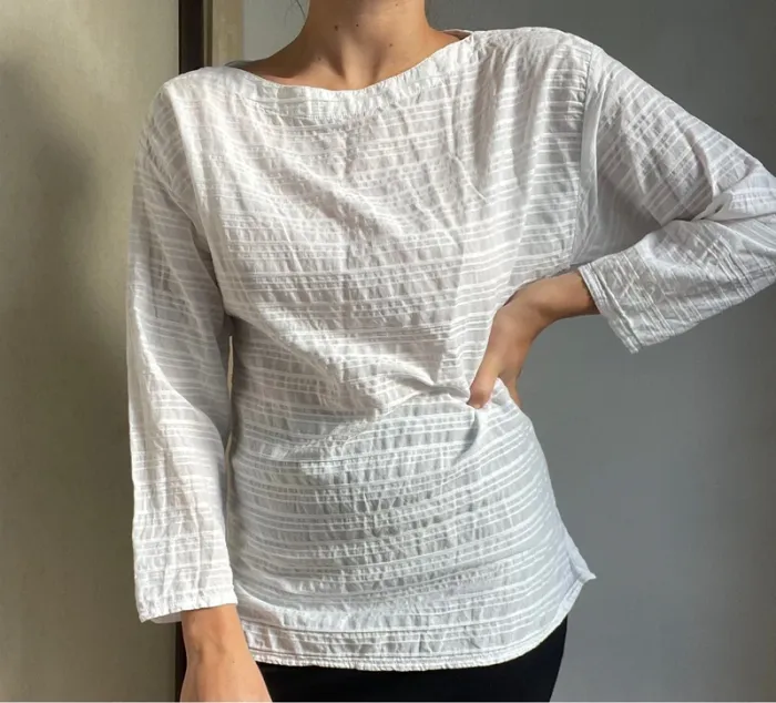 Blouse blanche mi-longue LOFT - photo numéro 2