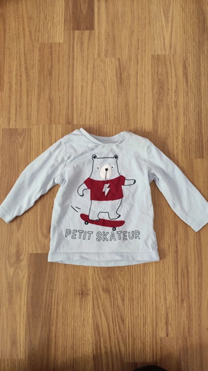 T-shirt ML Vertbaudet 3 mois