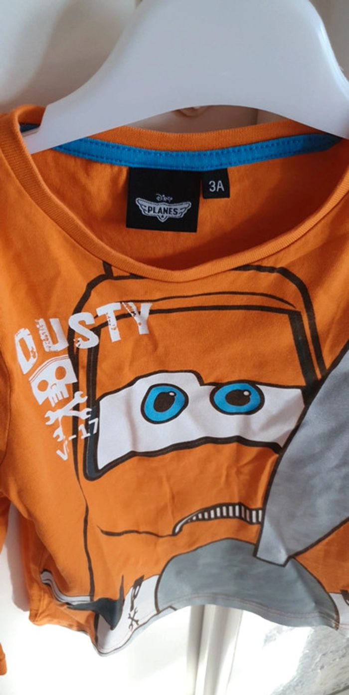 T shirt planes 3 ans manches longues - photo numéro 2