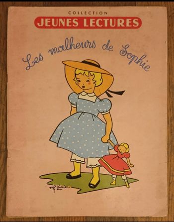 Rare ancien livre jeunesse illustré Les malheurs de Sophie vintage