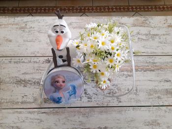 Petit sac rond pailletée la reine des neiges et son cheval nook