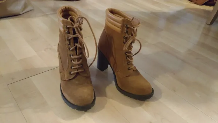 Bottines camel daim Promod t.36