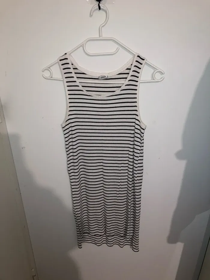 Robe à bretelle marinière