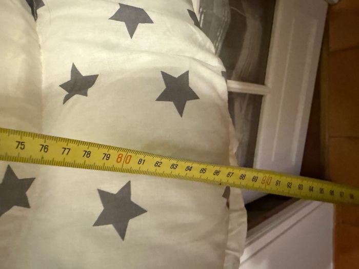 Cocon Nid Bébé / Réducteur de lit – MODA – étoiles gris - photo numéro 3