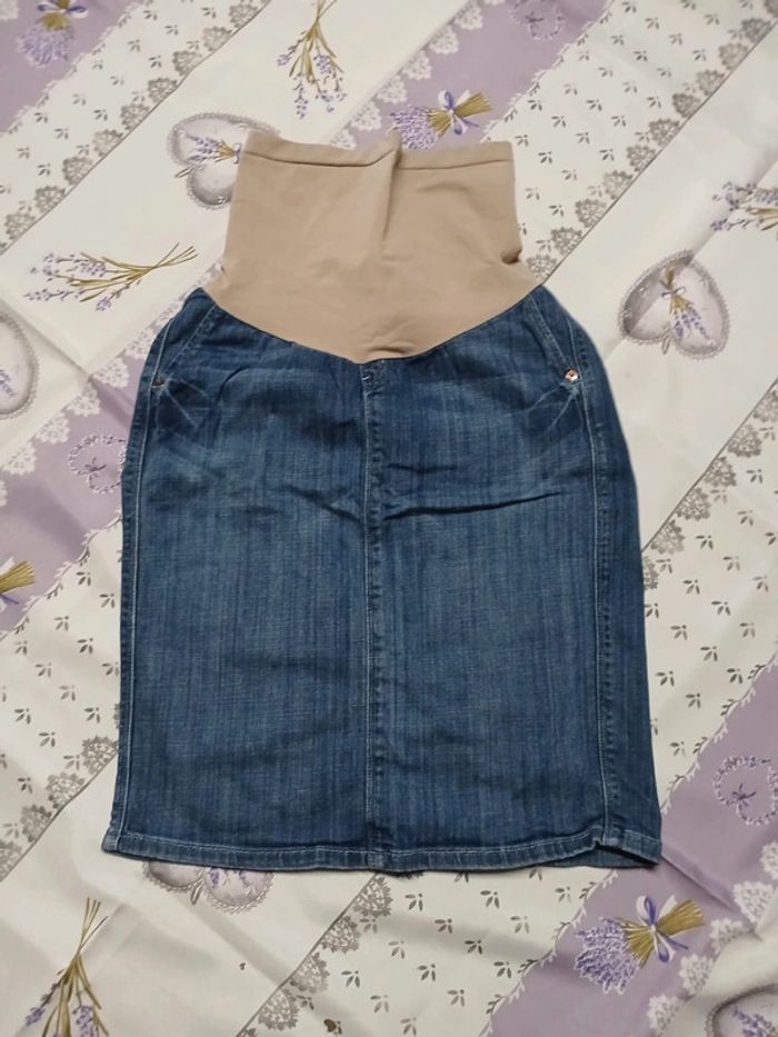 Jupe en jeans maternité Sold taille S - photo numéro 2