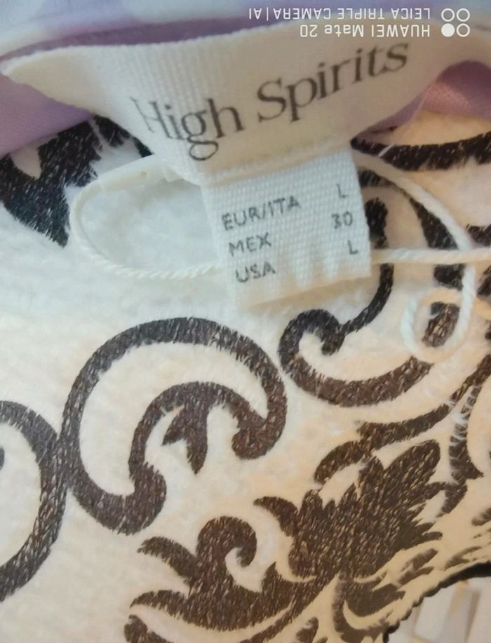 💕Jolie Robe drapée Mauve et blanc été femme TL / 40 high spirits 💕 - photo numéro 7