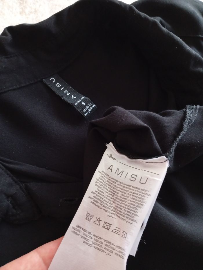Chemise noire pour femme. Amisu36 - photo numéro 7