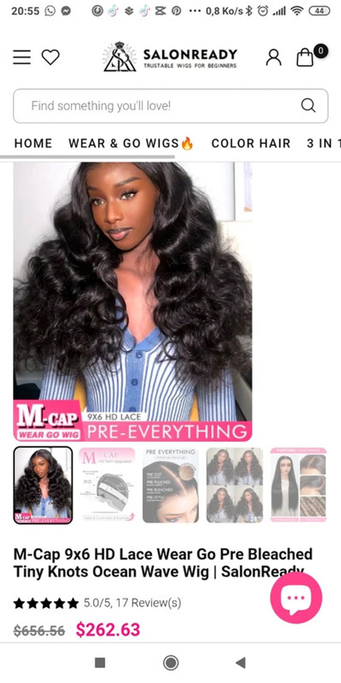 Lace wig M cap Ocean wave 🎀 - photo numéro 12