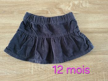 Jupe velour 12 mois