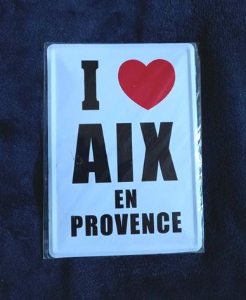 Plaque décorative : I love you Aix en Provence (20×15)
