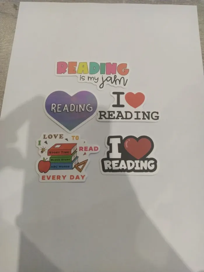 Lot de stickers thème lecture