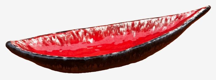 Années 1960 Grande coupe à fruits / Centre de table "Pirogue" - photo numéro 10