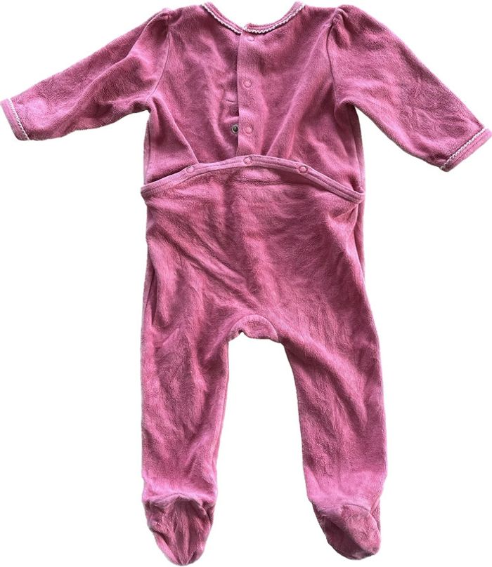Joli pyjama grenouillère rose avec papillon - photo numéro 2