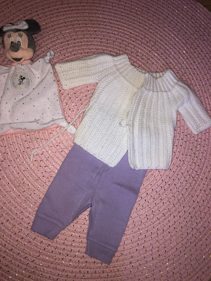 veste laine et calecon fille un mois - photo numéro 2