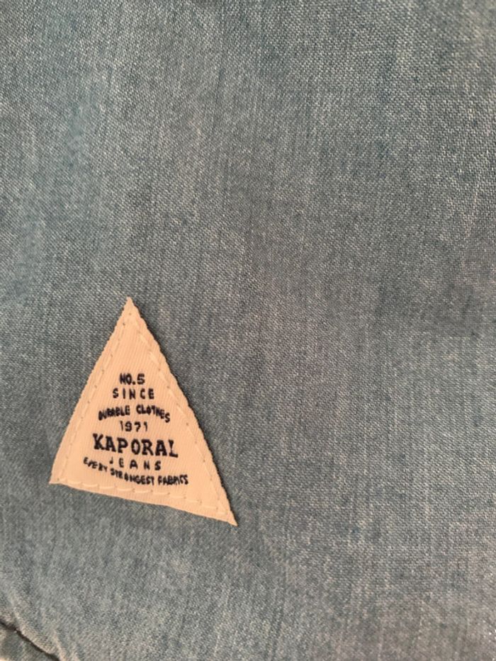 Chemise Kaporal jean taille 38 manches courtes - photo numéro 7