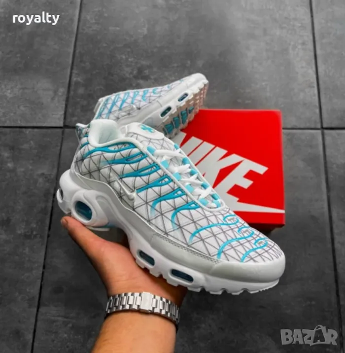 Nike tn marseille blanc bleu 43