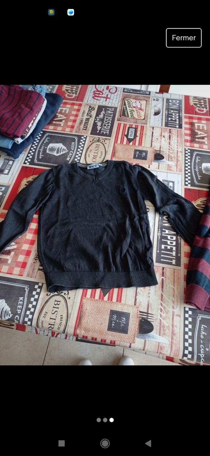 Pull ( noir et noir bordeau) - photo numéro 2