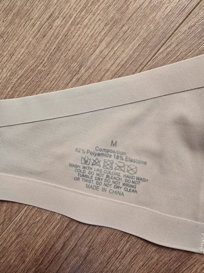 Soutien gorge ampliforme push-up bandeau nude chair beige taille M neuf - photo numéro 4