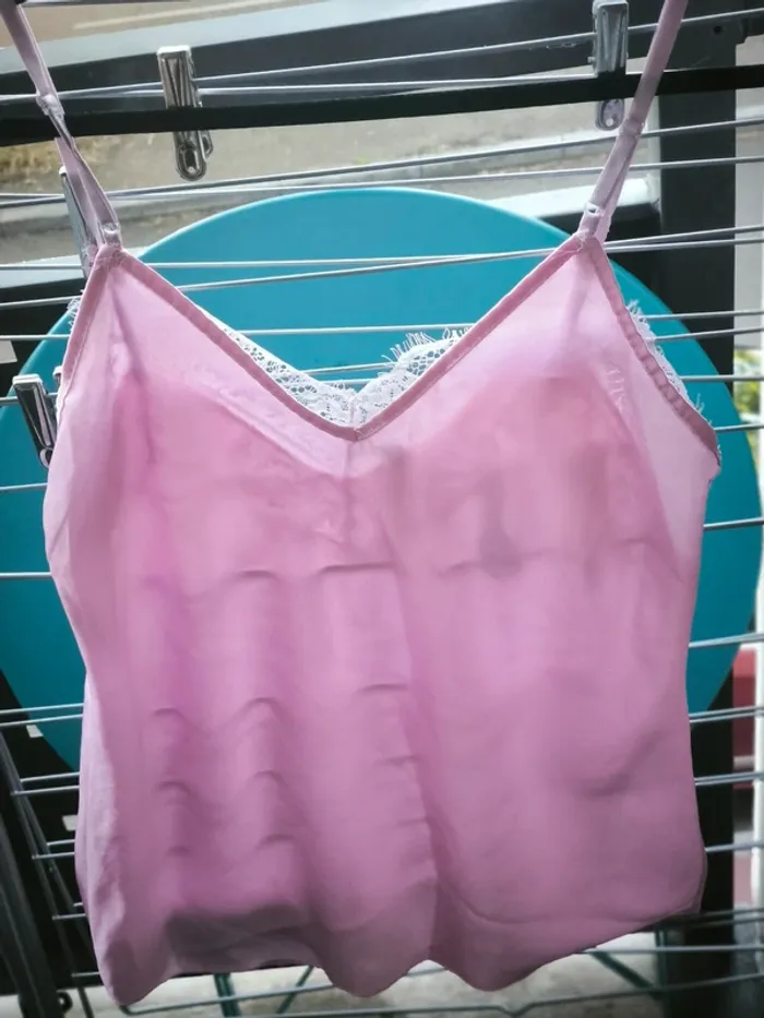 Débardeur rose dentelle - photo numéro 2