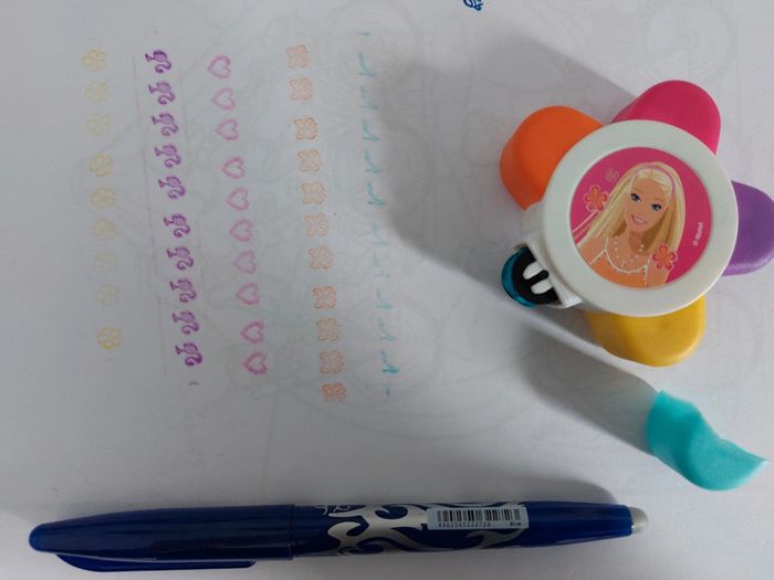 Rouleau encreur Barbie - Tampon - photo numéro 2