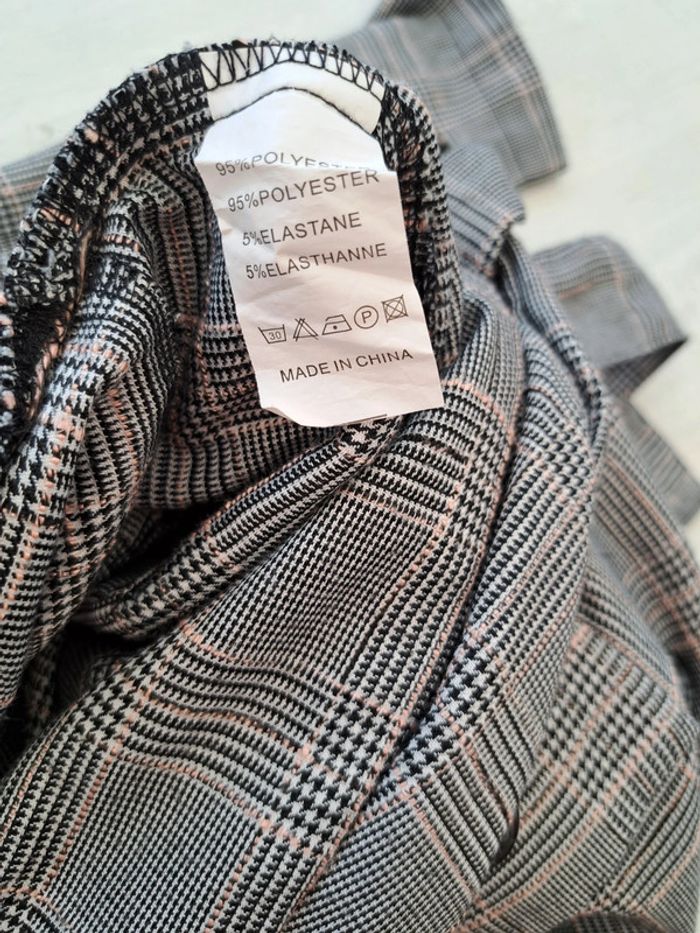 Combishort tailleur Kilky - élégante - taille M/L - Prince de Galles - ceinture - photo numéro 8