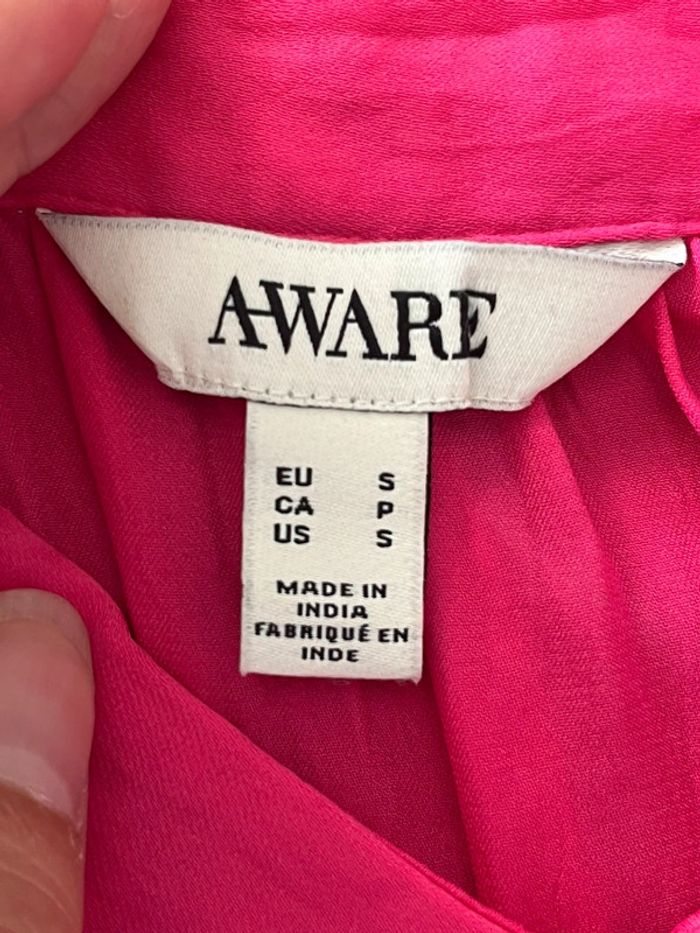 Blouse rose satinée Aware - photo numéro 7