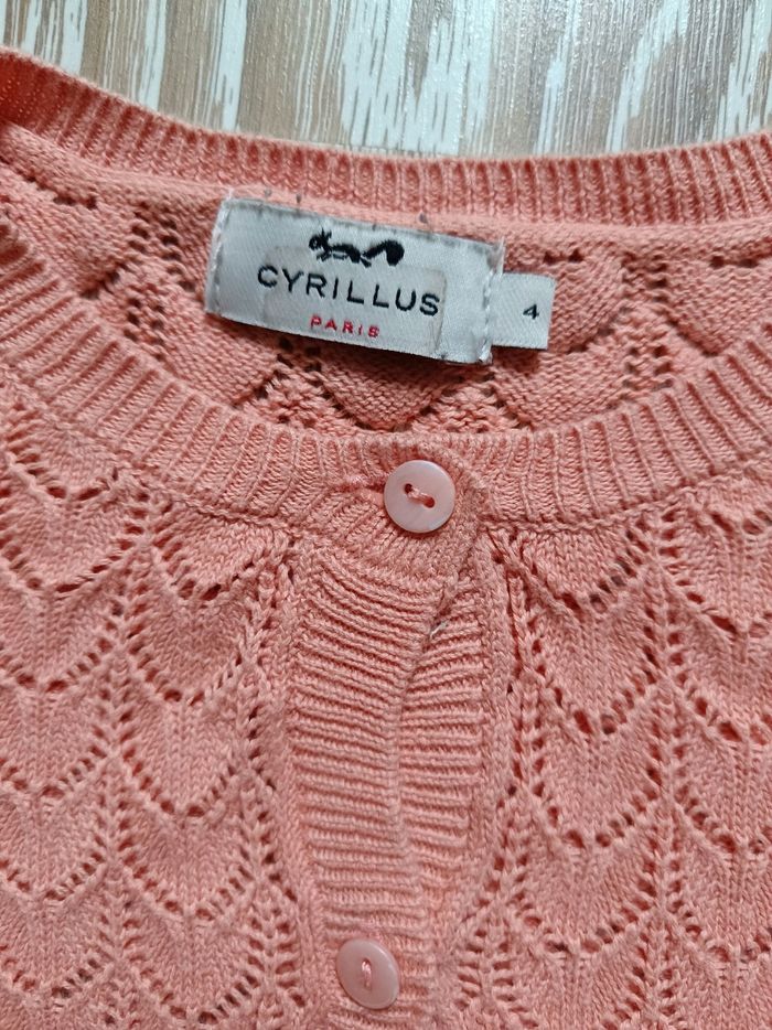 Gilet pointelle 4 ans cyrillus - photo numéro 3