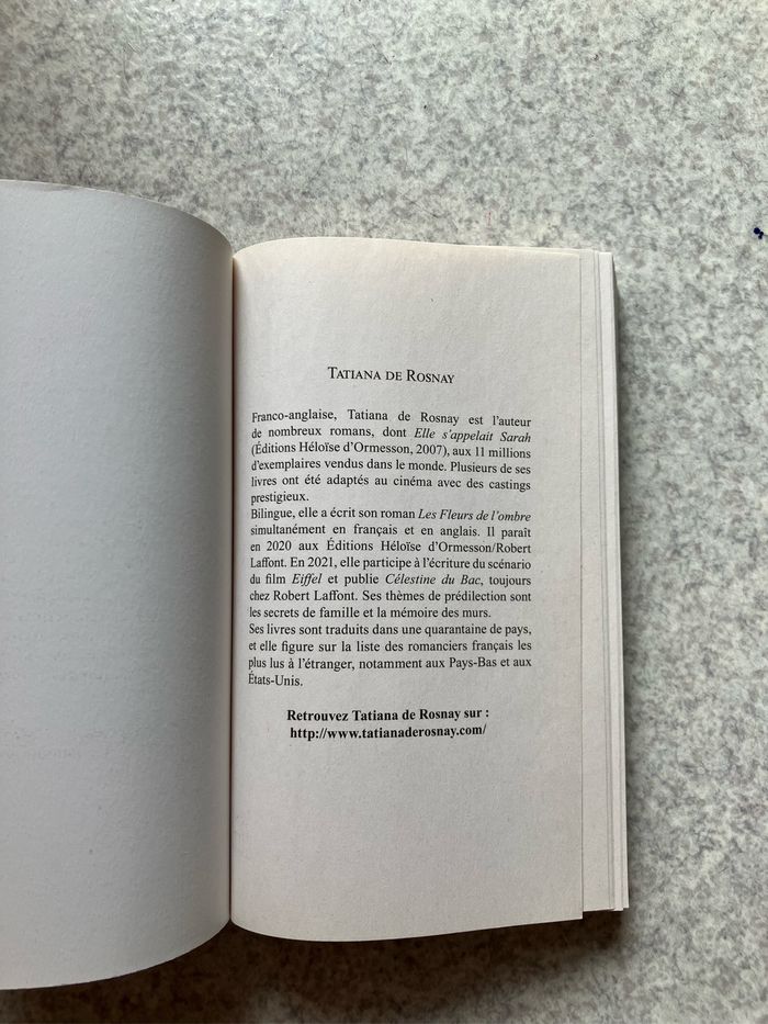 Les fleurs de l’ombre ~ Tatiana de Rosnay (2€50) - photo numéro 9