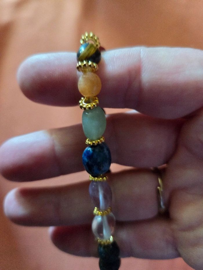 Bracelet pierre naturelle 7 chakras - photo numéro 2